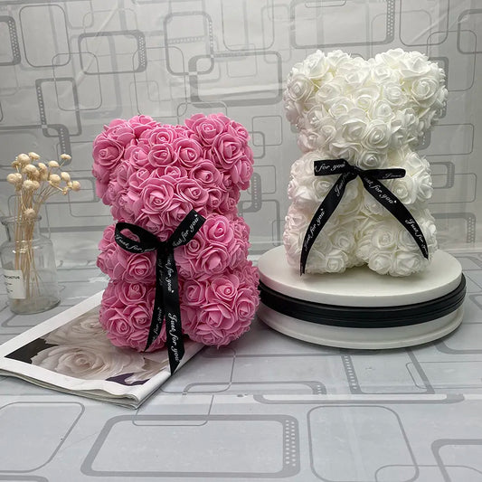 Blossoming Love: Rose Bear Gift